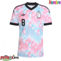 Camiseta Bélgica Youri Tielemans #8 Visitante Equipación Mundial 2026 manga corta